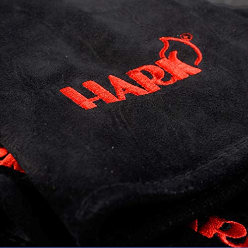 HARK Kaminhandschuh Grillhandschuh hitzebeständig Universal Handschuh aus Wildleder bietet Schutz vor Hitze und Verbrennungen, mit Aufhängeöse, für Kamin Ofen Grill Backofen