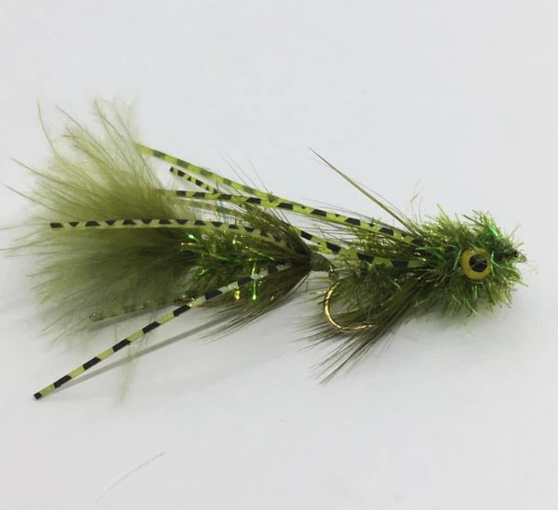 Articulated Circus Peanut - Olive - Articulated Streamer