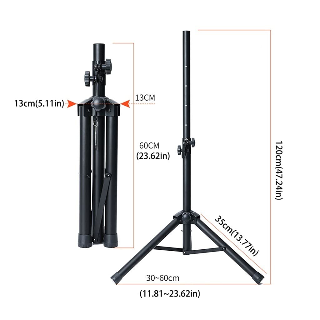 NEBE Supporto per Altoparlanti Supporto Audio Audio Stand Media Equipment Stand Tripod State Tripod State Audio Stand Stendista Affermazione Altezza Regolabile Supporti per Altoparlanti(A)