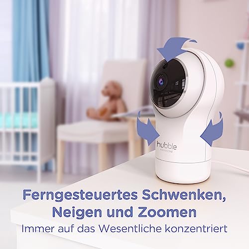 Image of Hubble Pal Glow - HD1080P Smart Wi-Fi Indoor Security Camera with Digital Zoom, Two-Way Communication for Baby or Pet Monitoring, White