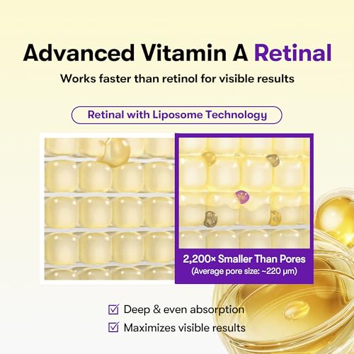 Image of VT COSMETICS Retinal Peptide Capsule Cream, - 3-in-1 Firming Moisturizer with Retinal (Vitamin A), 9 Peptides & Niacinamide | Wrinkle, Pore & Hydration Care | Korean Skin Care