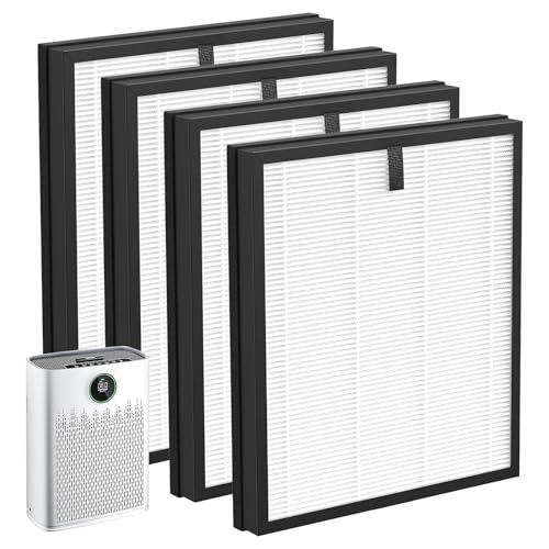 Image of HAP603 Replacement Filter Compatible with ECOSELF HAP603WF & HAP603 Air Purifi-er, 3-in-1 True Air Purifi-er replacement filter, HAP603 & HAP603WF, White (4)