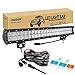 RIGIDON 58 cm 23 pouces 240W Etanche led light barre avec Faisceau de Câblage kit, 12V 24V barre d'éclairage led, barre lumineuse led pour offroad Véhicules Voiture camions 4x4 ,6000K led headlight