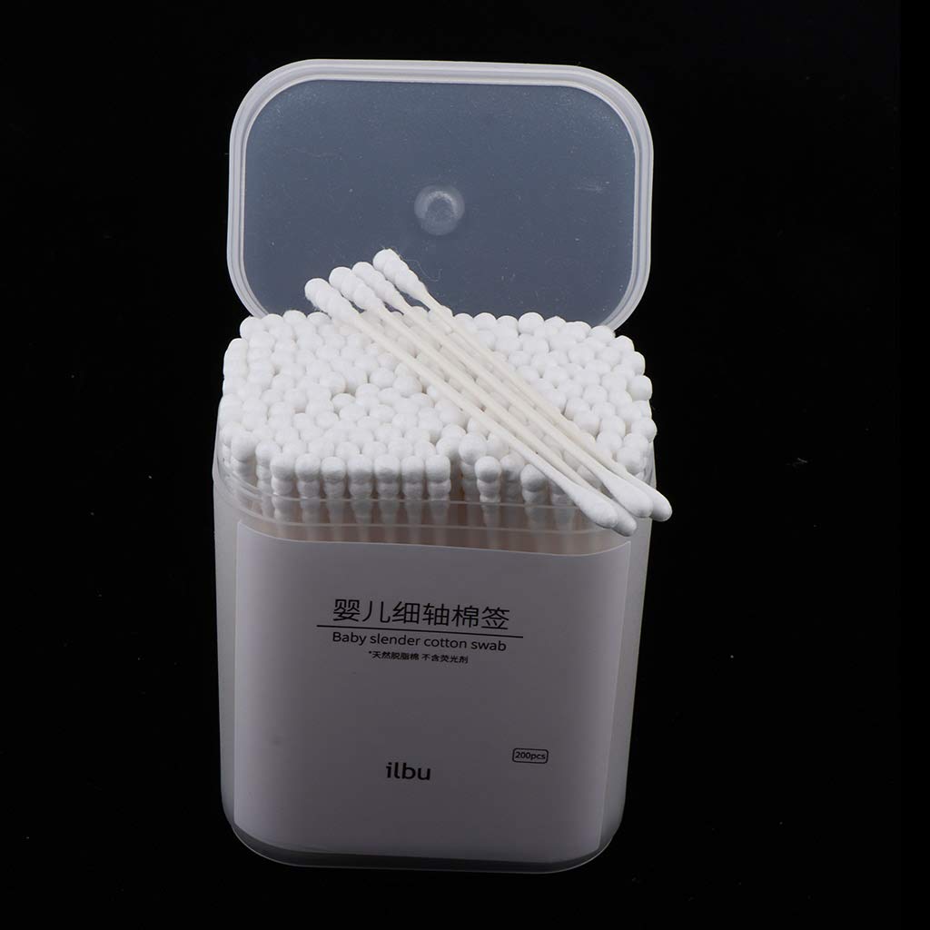 200x cosmetic cotton swabs cleaning pads makeup applicator tools 74 x 4 mm| eyelash tools| & accessories | |health beauty