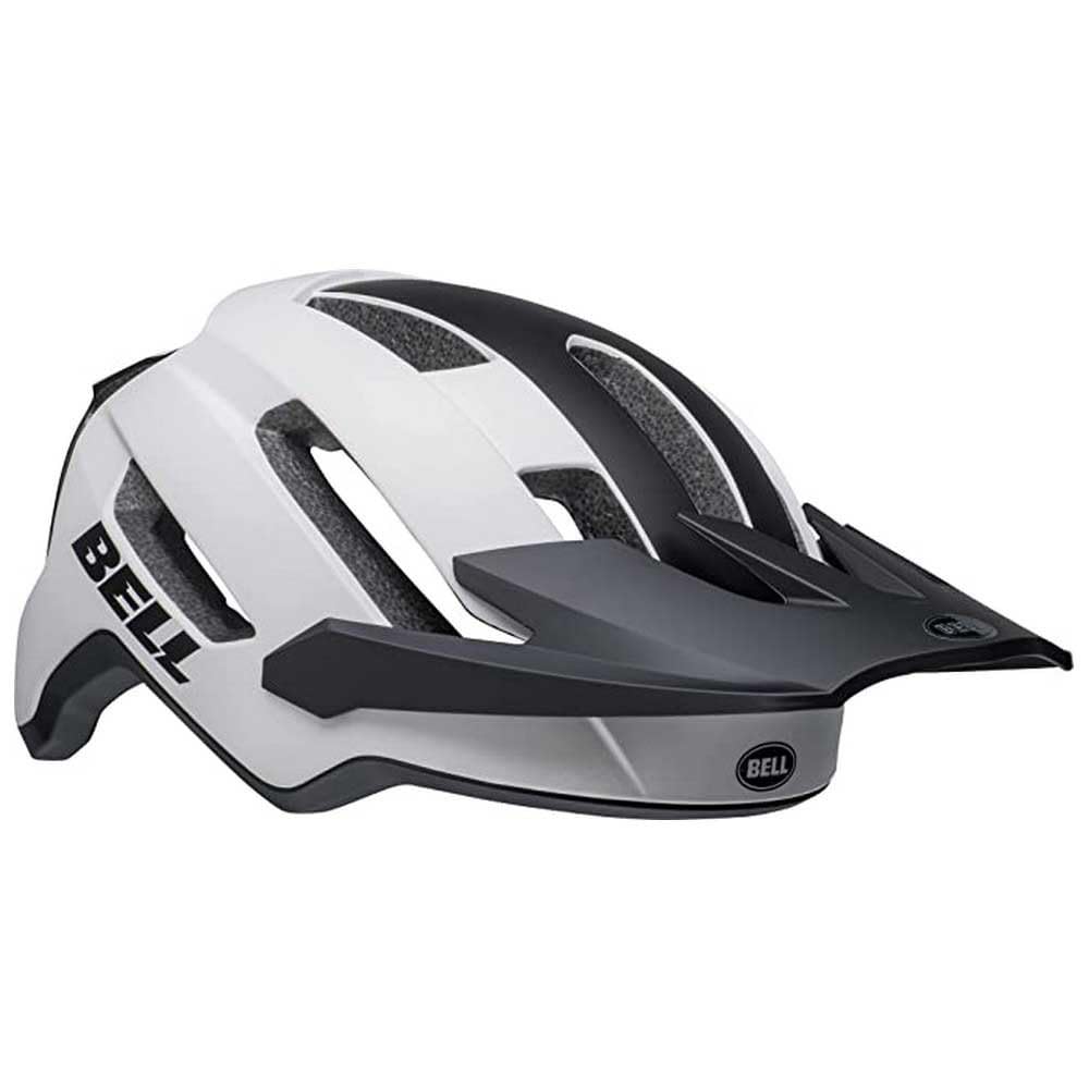 Bell 4Forty Air Mips Railce/CPSC Mountain Bike Helmet, Ventilated, Float Fit, Sweat Guide, Adjustable Visor, Mips Evolve Protection, Lightweight, All-Trail Champion, Color: White/Black, Size: S — image 1