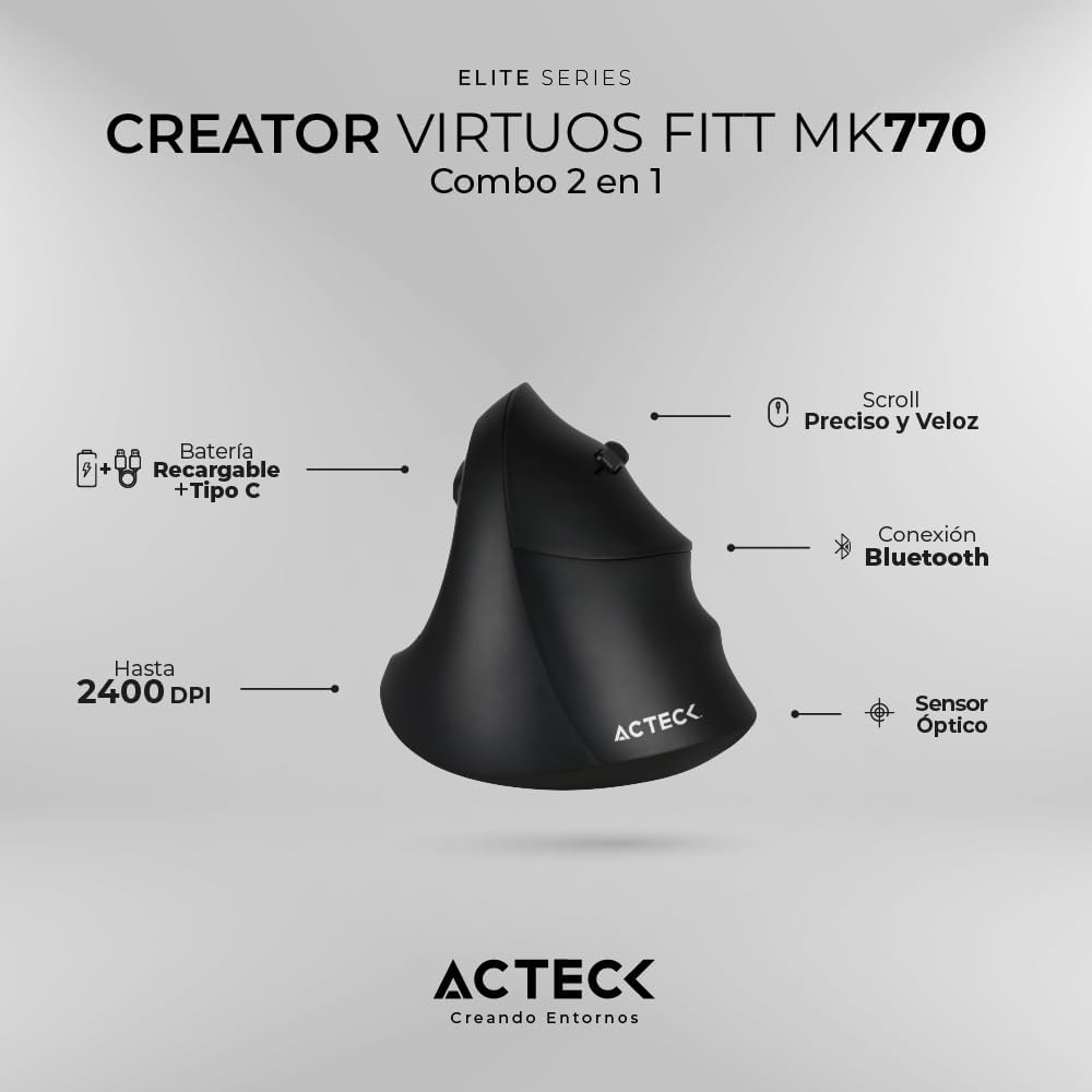 Acteck VIRTUOS Fitt MK770 Mouse Features