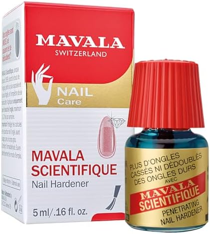 Mavala Scientifique Nail Hardener & Strengthener Treatment, Original Invisible Care Formula, For Weak, Brittle, Soft, Splitting, Flakey Nails, Made in Switzerland with Natural Ingredients, Vegan, 5 ml