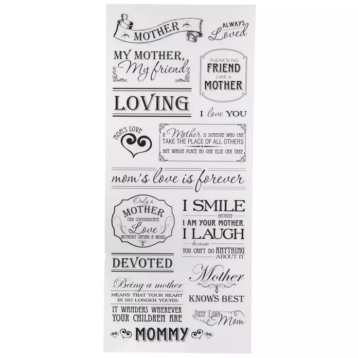 Autocollants Mom pour fabrication de cartes de fête : créez un cadeau personnalisé unique