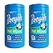 Booyah Tree Free Bamboo Pet Wipes, Hypoallergenic & Deodorizing Cleaning Wipes for Dogs and Cats - Unscented, 2 Canisters, Total of 140 Jumbo Wipes