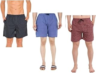 awala fashion | Men’s Regular Fit 100% Cotton Casual Lounge Shorts | Dual Pocket Sleep Shorts Pack of 3-picture-18