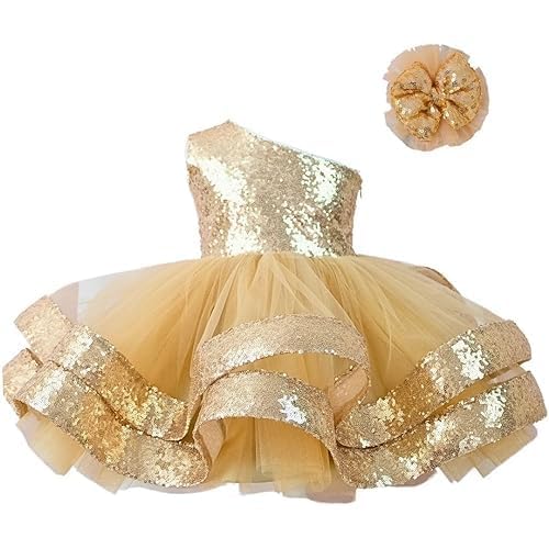 Baby-Tüllkleid, Partykleid, Schulterfreies Kleid für den ersten Geburtstag eines Mädchens