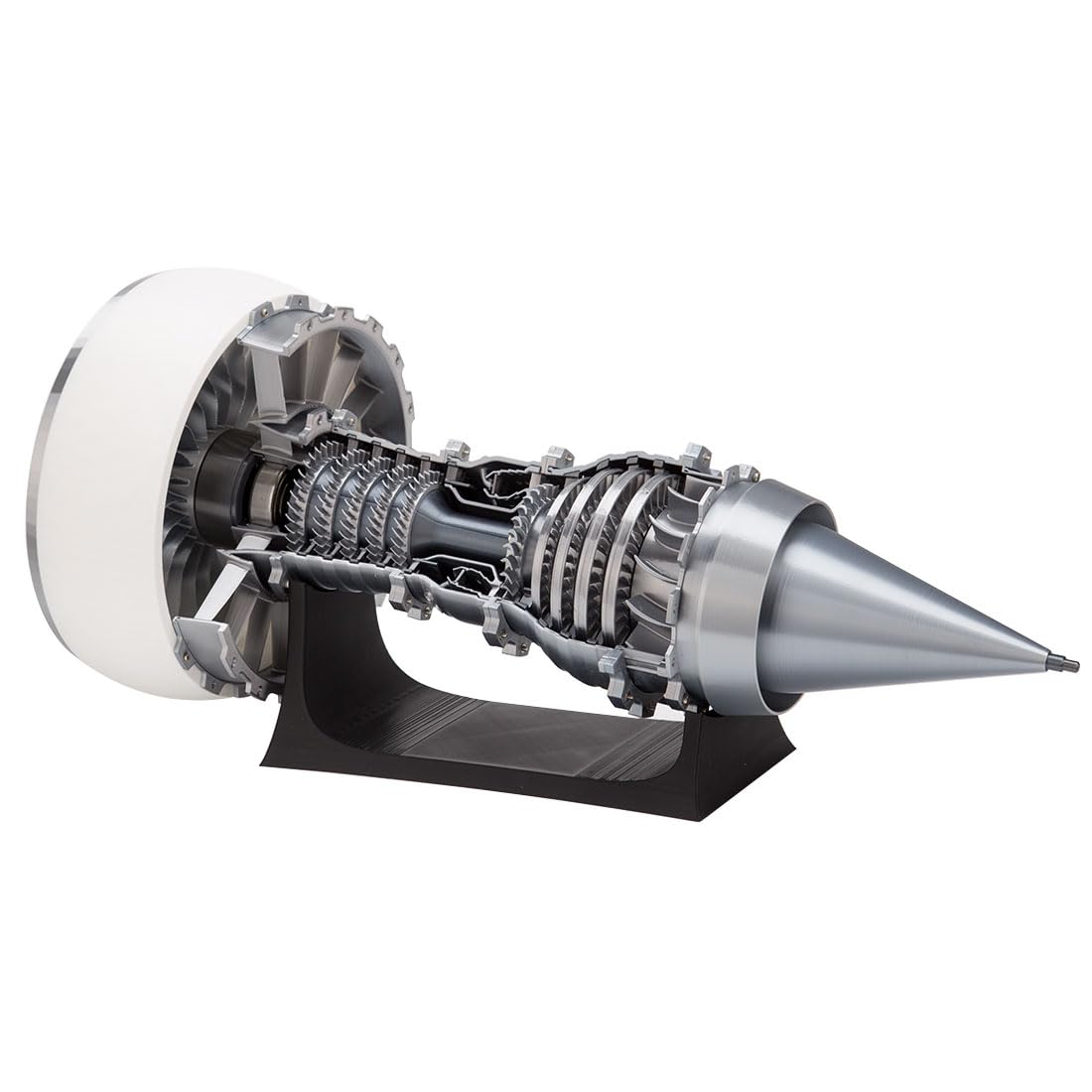 Model silnika spalinowego, TRENT900 skala 1/15, nadruk 3D, funkcjonalny silnik turbofanowy, zestaw do samodzielnego montażu, silnik samolotowy, prezent