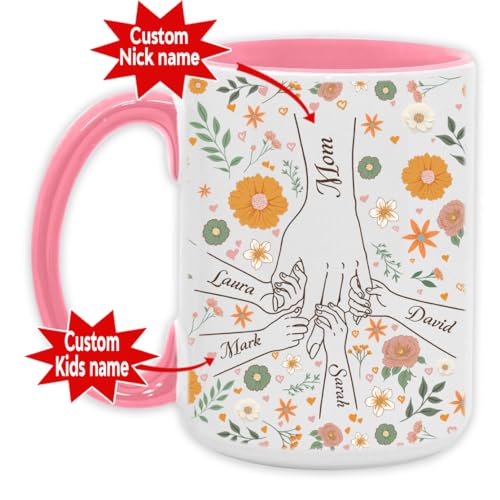 W441515-You-Hold-Our-Hands-Personalized-Mug-Custom-Mothers-Day-Mug-for-Mom-Gifts-from-Son-with-Kids-Name-Gifts-for-Mom-Mug-Ceramic-White-Mug-11OZ-15OZ
