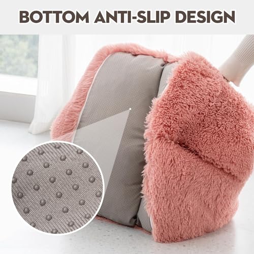 Mewoo Dog Couch, Small Dog Bed with Removable Washable Cover, Cute Cat Couch for Pets, Cat Beds for Indoor Cats with Anti-Slip Bottom (Pink) - Image 5