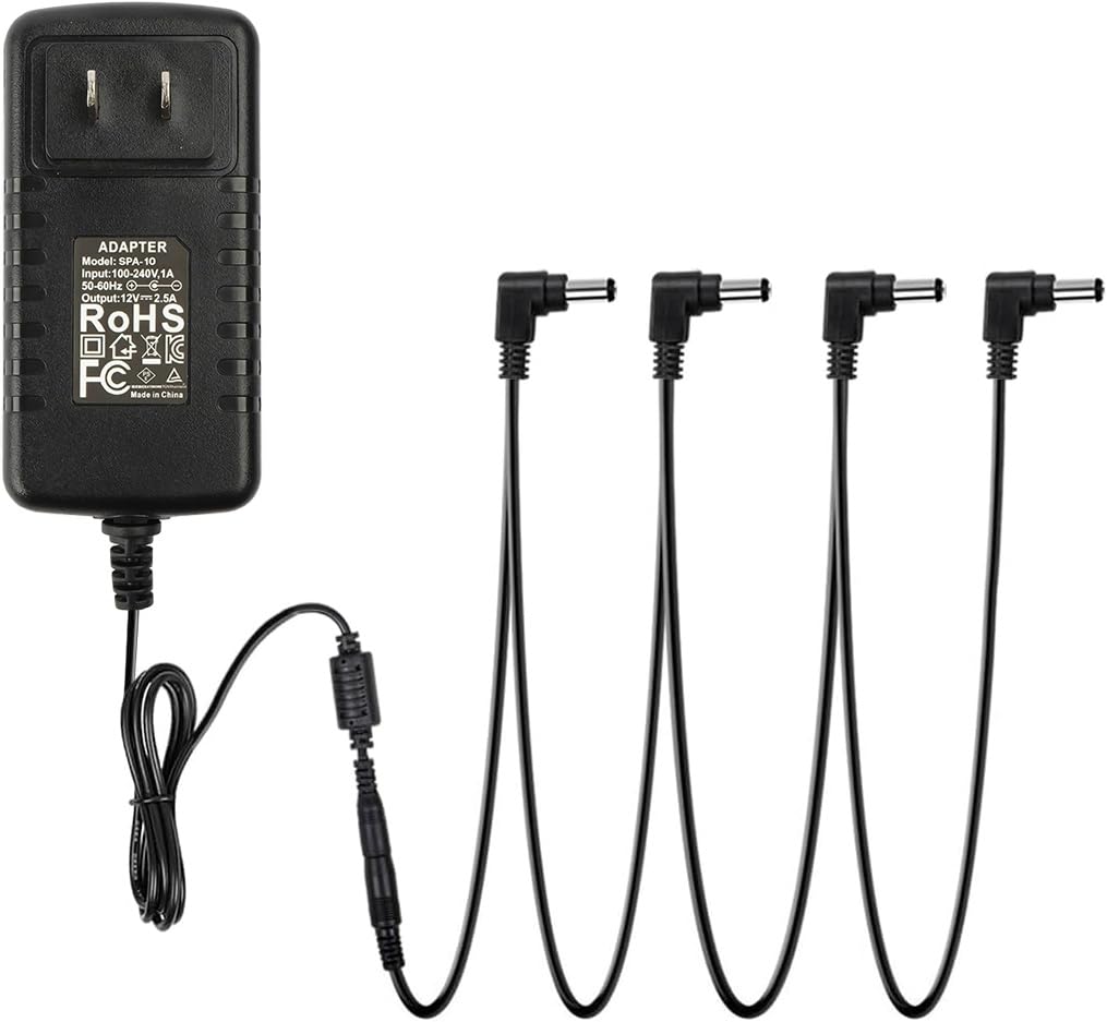 STRICH エフェクター電源 4チャンネル DC9V 1A パワーサプライ エ…