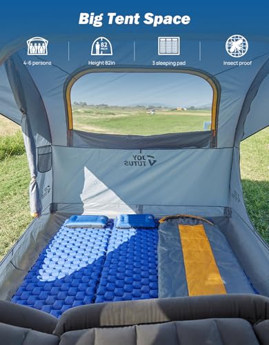 JOYTUTUS SUV Tailgate Tent with Rainfly