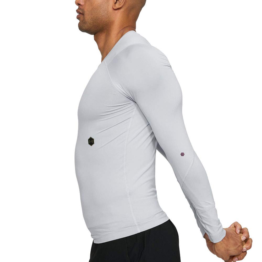 Under Armour Hommes UA Rush T-shirt de compression, léger T-shirt manches longues avec technologie Rush, long T-shirt de sport à la coupe compression