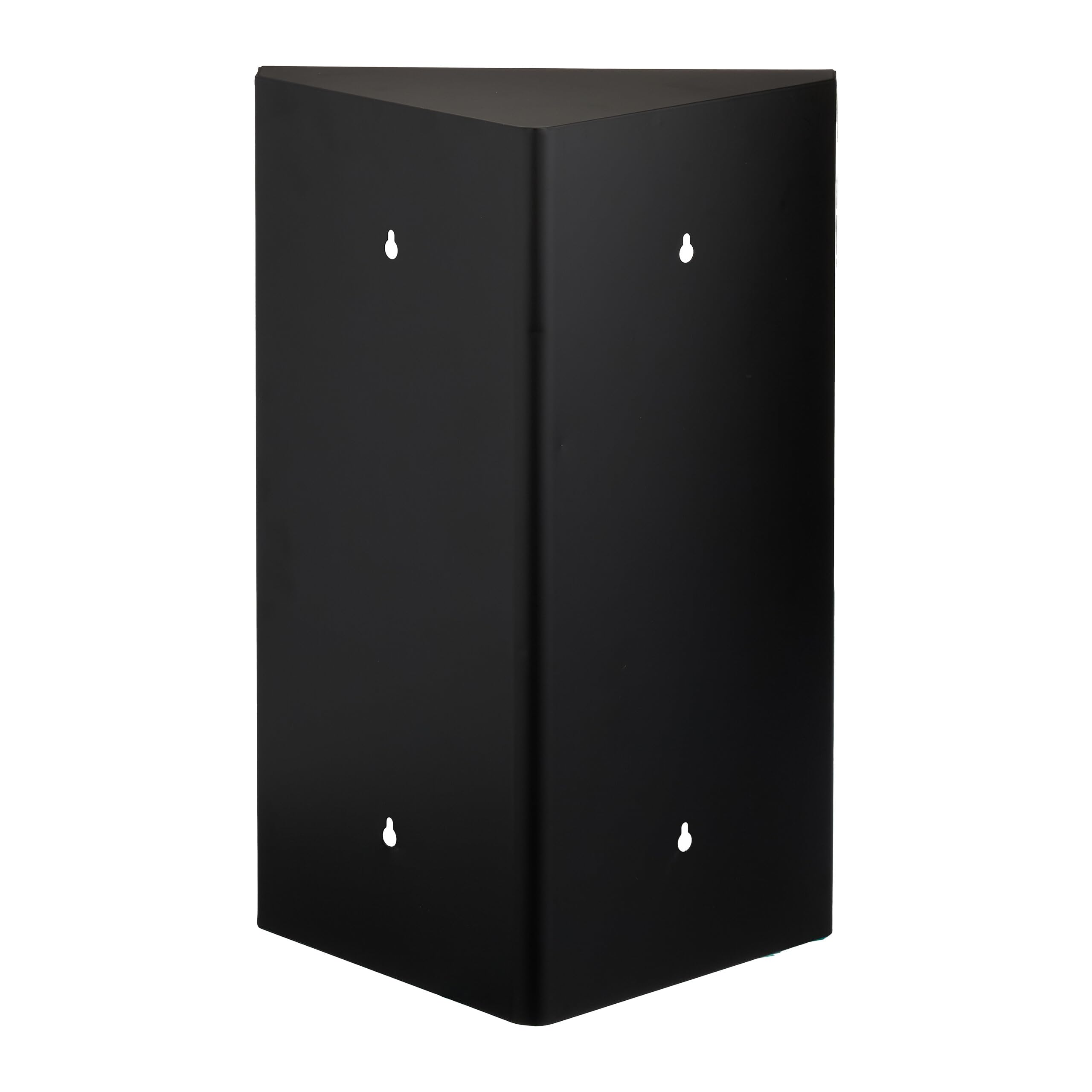 Relaxdays Armadietto Pronto Soccorso per Medicinali, Cassetta Medicine con Chiave, 3 Scomparti, HLP: 45x30x17,5 cm, Nero