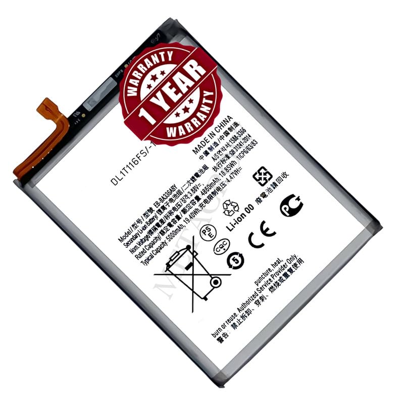 Image of Original EB-BA336ABY Battery Compatible with Samsung Galaxy A53 (5G) - (5000mAh) - 1 Year Warranty BC46