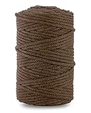 cordones marron oscuro PROPIEDADES - El cordón de algodón es de la más alta calidad y es un material ideal para manualidades creativas, gracias a su suavidad y resistencia, el producto es reconocido por muchos artesanos.