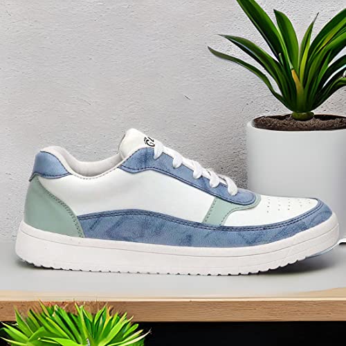 Image of Men's Sporty Stylish White Sneakers Shoes