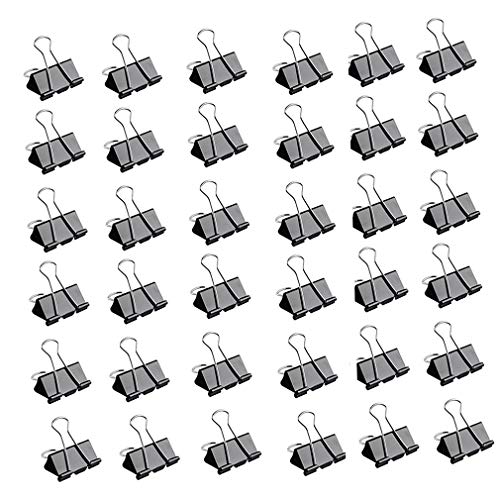 48 Pcs Large Binder Clips 1.61 inch Paper Clamps Clips Black Binder Clips Office Home Use