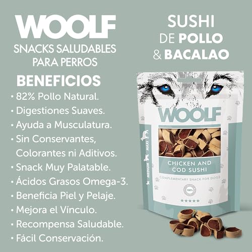 Woolf, Chicken and cod Sushi