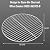 Uniflasy 16.7" Round Grill Grates for Dyna-Glo DGSS1382VCS-D Smoker, 5 Pack Heavy Duty Cooking Grates Replacement Parts for Dyna-Glo Vertical Charcoal Smoker Grill