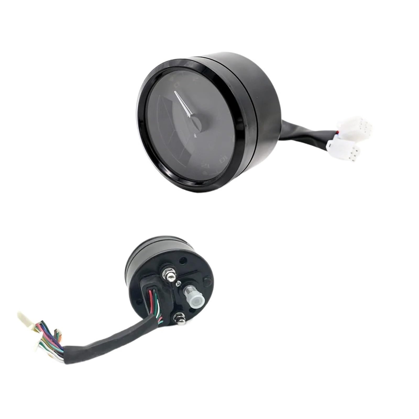 Moto Odómetro Tacómetro Medidor De Motocicleta LED Indicador Digital Luz Tacómetro Odómetro Velocímetro Aceite Multifunción con Dial Visión Nocturna