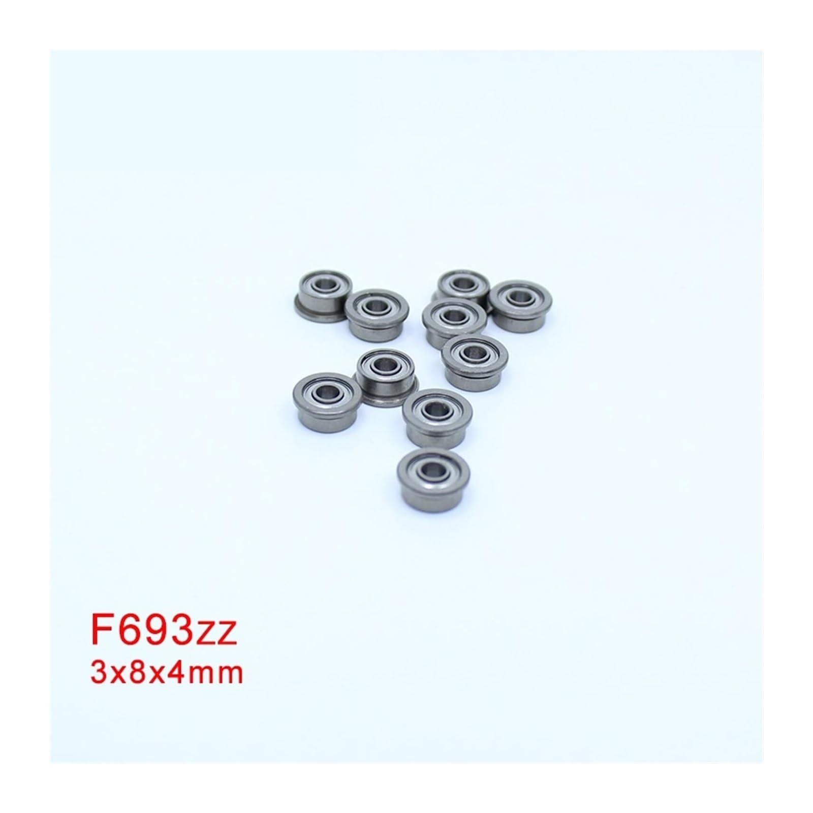 Abgedichtete Lager, F693zz F694zz Lager F695zz F696zz F698zz ABEC-1 10 Stück doppelt geschirmte Zoll-Kugellager (F695ZZ-A1-10 Stück) | F696ZZ-A1-10PCS