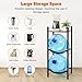 TC-HOMENY 5 Gallon Water Jug Holder, 3-Tier Water Bottle Rack for 5 Gallon Water Dispenser, Water Jug Rack Organizer, Water Jug Stand for Home Office (Brown)