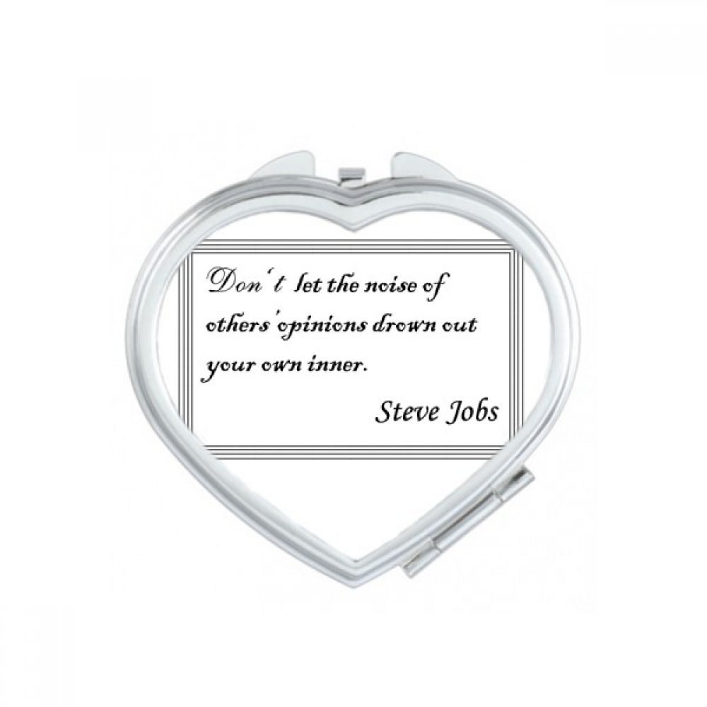 Miroir de poche compact citation multicolor pour retouches maquillage au quotidien