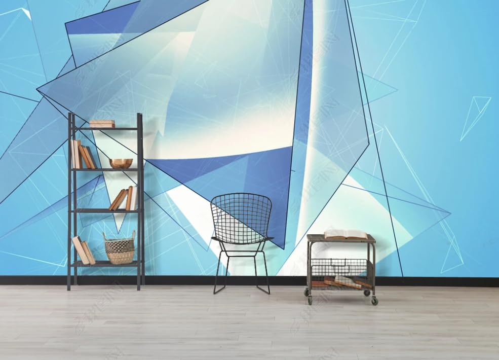 Papier peint intissé pour cacher les défauts du mur salon