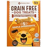 Grain Free Dog Treats, Peanut Butter Flavored (5 lb.) pack of 2