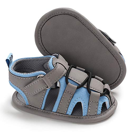 Sawimlgy Baby Boys Girls 2 Straps Summer Dress Sandals Infant Shoes Soft Sole Breathable First Walker Newborn Shoes