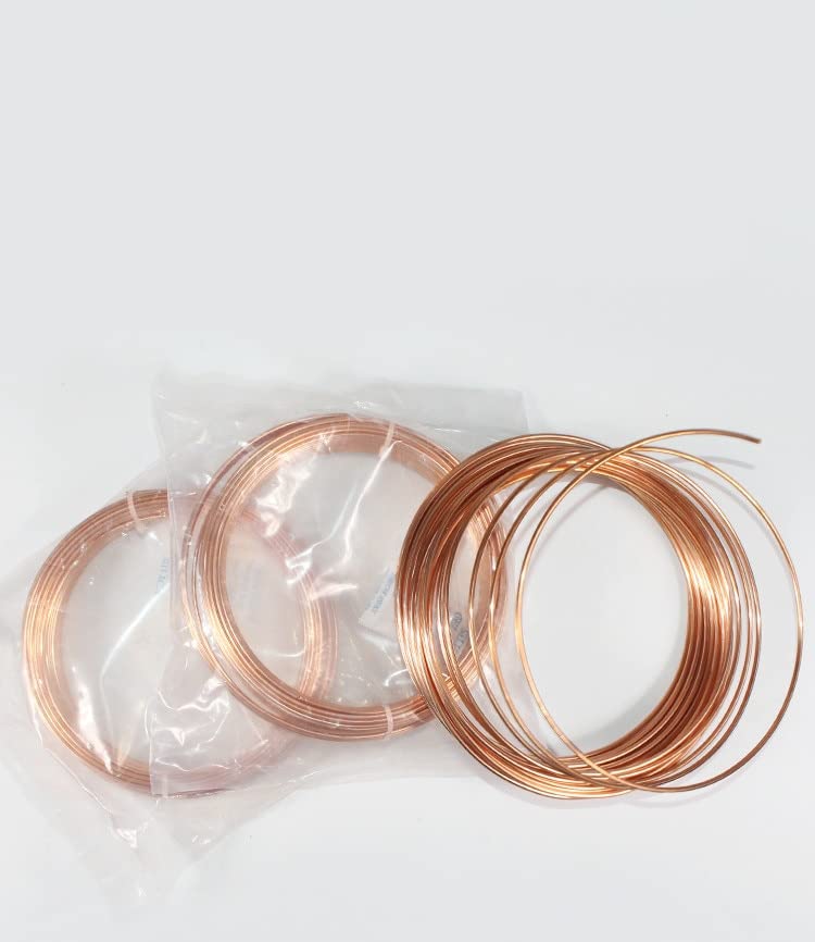 10 m cienka rura miedziana rura klimatyzacja lodówka rura miedziana miękka rura 99,9% t2 miedź DIY chłodzenie (rozmiar: 3,5 x 0,5 mm 10 metrów)