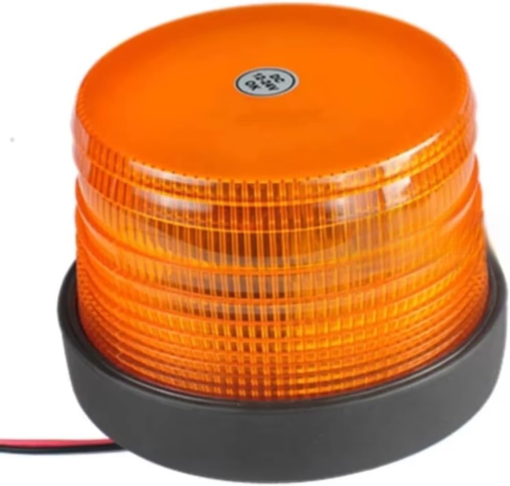 LED Beacon Light, 12-24V Amber Rotation Flashing, Mining Trucks Machinery Parts (LED)