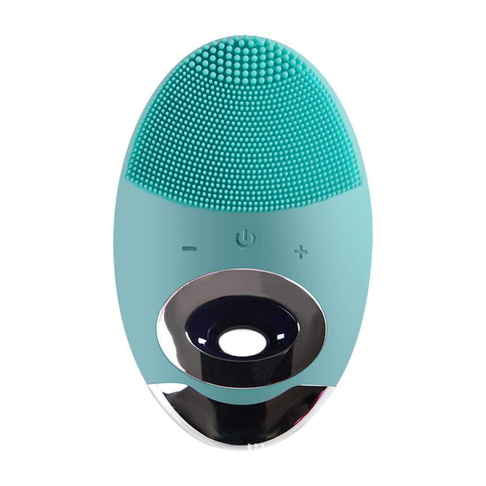N-B Instrument de nettoyage électrique sans fil pour le visage, brosse à ultrasons en silicone pour nettoyer les pores, instrument de beauté