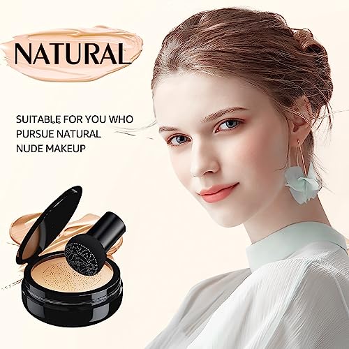  Pilzkopf Luftkissen CC Creme Foundation Feuchtigkeitsspendende aufhellende Pigment Liquid Foundation für jeglichen Haut