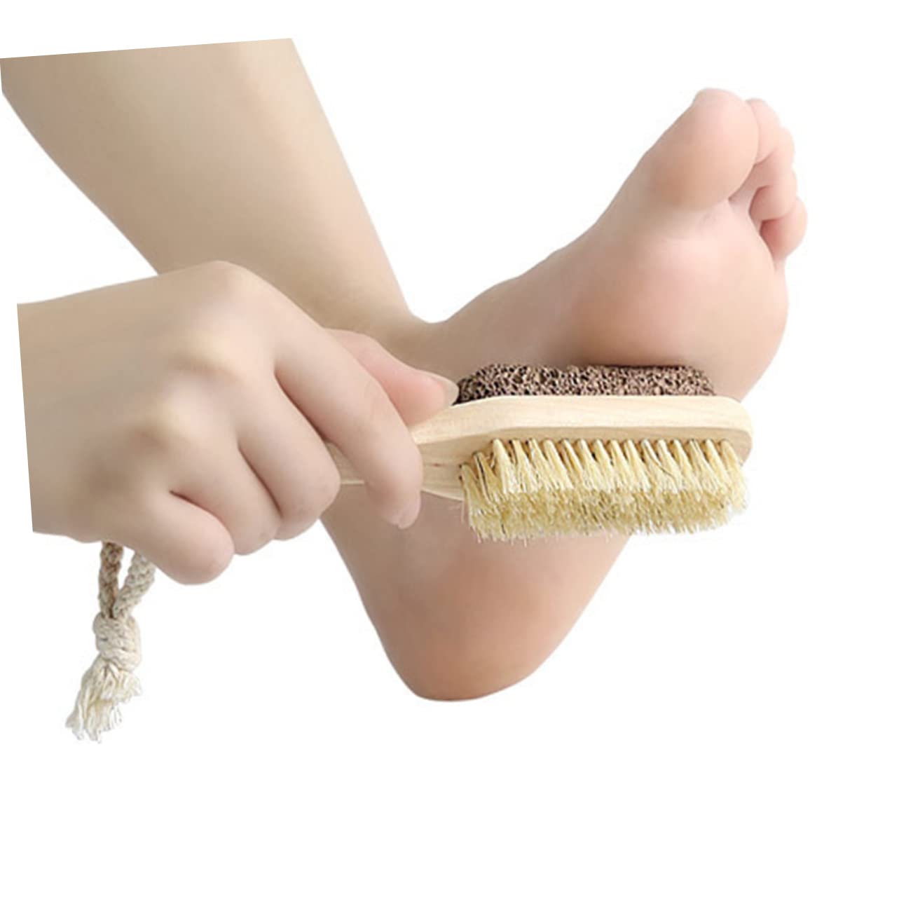 WOFASHPURET 2Pcs Double Sided Foot File Brush Remover Dead Skin Scrubber for Care Portable Design for Smooth Feet for Use