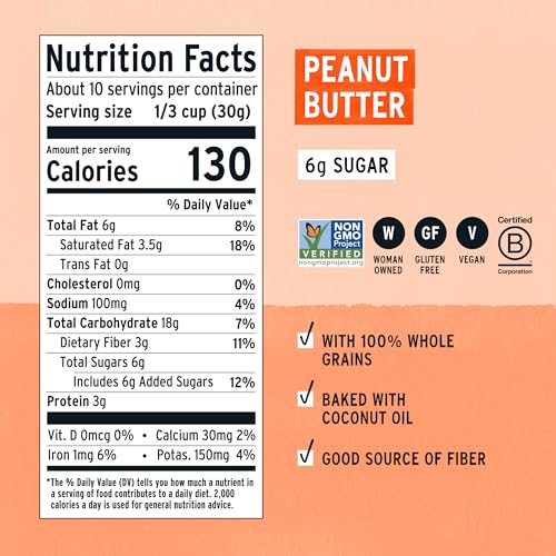 Image of Purely Elizabeth, Cookie Granola, Peanut Butter, 11oz Bag (3 Pack)