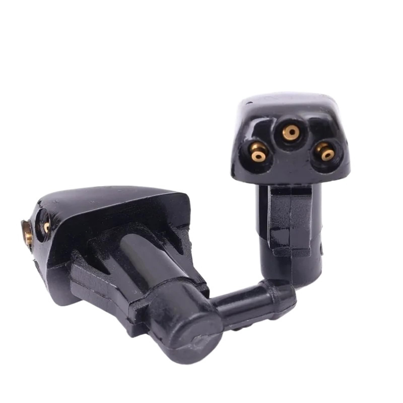 Pacgydk 2Pcs Car Windshield Nozzles 2/1Pcs Car Windshield Wiper Washer Spray Nozzle Fits Most Models 3 Holes Water Jet(2Pcs)