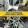 Holikme 6 piece Drill Brush with Multi-Purpose & Grout Head,Crevice Cleaning Brush,3/4W Drill Brush Attachment Set, Detailing Brushes for Home/Kitchen/Bathroom/Grout/Tile/Shower/Tub