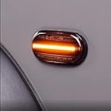2PCS Led Dynamic Side Marker Turn Signal Indicator Repeater Light,for Suzuki Jimny 2-Door 4-Door 2019+,LED Turn Signal Light Replacement (Smoked Black)
