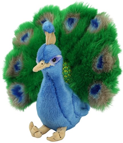 Preisvergleich Produktbild Zaloop Pfau ca. 24 cm Plüschtier Kuscheltier Stofftier Paradiesvogel 100
