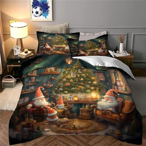 Parure de couette de Noël Super King en microfibre hypoallergénique de qualité supérieure