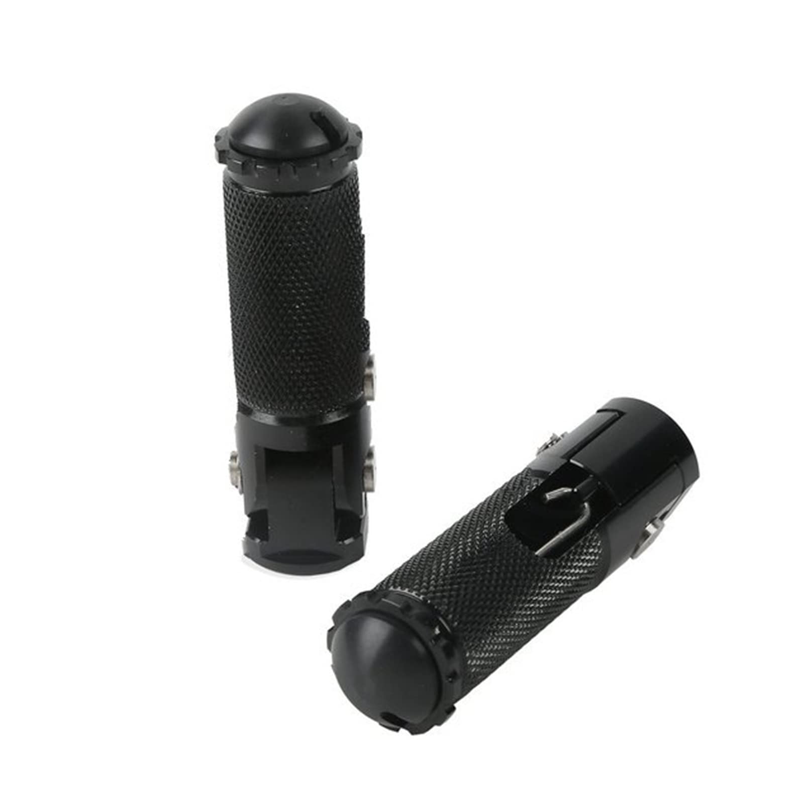 Reposapiés para Motocicleta Estriberas Plegables Estriberas Trasero Resto Carreras Motocicleta Universal Billet El Juego Trasero Use Pernos 8 Mm (Color : Zwart)