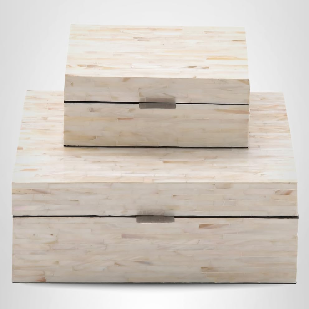 ハンドメイド　シェルコン風BOX Amazon.com: Deco 79 Mother of Pearl Shell Handmade Decorative Box