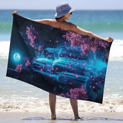 Serviette de plage anti-sable séchage rapide légère 130x80cm - 6