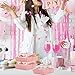 Rocutus 100 Pack Cake Boxes Take Out Boxes Bakery Boxes,Charcuterie Boxes Paper Food Containers to Go Pink Cake Boxes,Pink Bakery Boxes for Packaging, Desserts, Pastry, Cupcakes